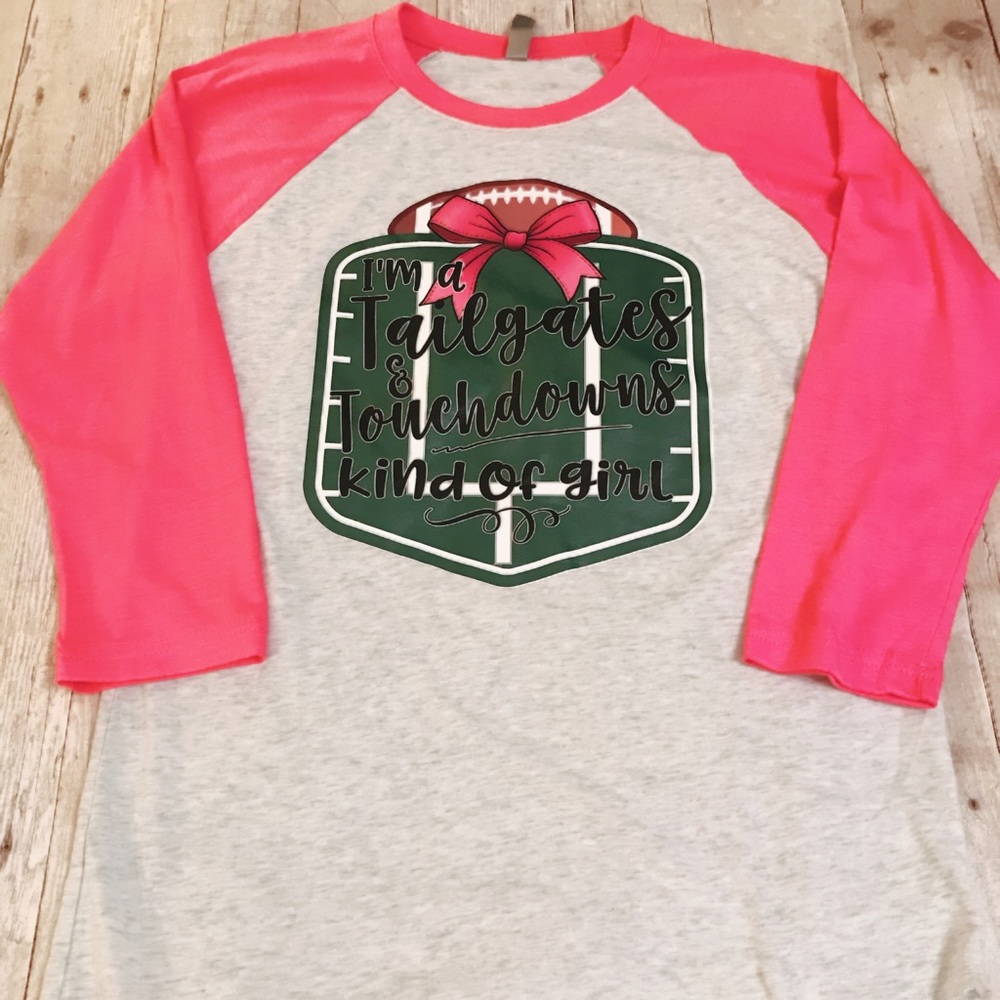 NEW Super Soft Football Raglan- Next Level